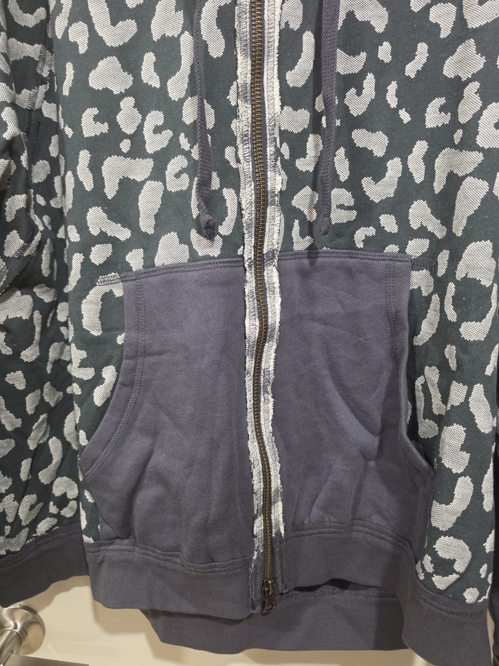 We The Free Meow Oversized Hoodie by Free People M NWT In Washed Black Combo - Picture 6 of 10